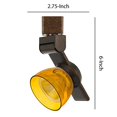 thumbnail image 5 of Benjara BM220793 12W Integrated LED Track Fixture with Polycarbonate Head, Bronze & Yellow, 5 of 5