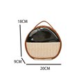 thumbnail image 4 of Bolsas de maquillaje de tejido de hierba Bolsa de lavado de gran capacidad para mujeres para regalos navideños M Sywqhk Cuidado Belleza, 4 of 4