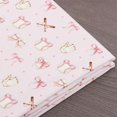 thumbnail image 4 of Erosebridal Pink Baseball Fabric by the Yard 2 Yards, Bat Glove Bow Sewing Fabric, 4 of 7