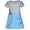 Blue, variant on Girls Dress Gray Blue Embroidered Jellyfish Clownfish A-line Dress 4 Years