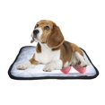 thumbnail image 2 of PKQWTM Valentines Shiny Two Hearts On Silver Pet Dog Cat Bed Pee Pads Mat Cushion Potty Dogs Blankets Crate Bed Kennel 20x24 inch, 2 of 3