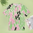 thumbnail image 4 of Leopard Print Pattern Women's Short Sleeve T-Shirt Crew Neck Casual Summer Trendy Loose Fit Tops, 4 of 6