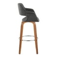 thumbnail image 2 of LumiSource Grey Vintage Flair 30" Fixed-Height Barstool - Set of 2, 2 of 4