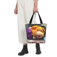 thumbnail image 4 of Lsque Pikmin Pattern Beach Tote,Shoulder Handbag,Spacious Tote Bag,Lightweight Travel Bag,Versatile Shopping Bag, 4 of 6