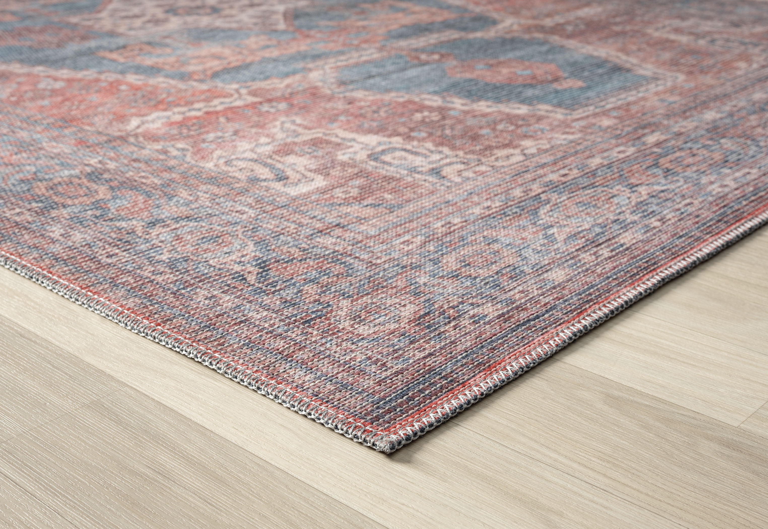 United Weavers Charm Venture Transitional Medallion Accent Rug, Blue, 1'10" x 3'