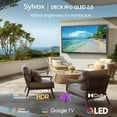 thumbnail image 3 of SYLVOX 55" Outdoor QLED 4K UHD Smart Google TV, Dolby Atmos, IP55 Weatherproof, 3 of 19