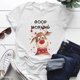 thumbnail image 1 of Camiseta con estampado navideño de renos y buenos días para mujer, camiseta navideña con estampado bonito, S-5XL divertida y bonita, camiseta navideña para mujer, 1 of 4