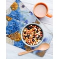 thumbnail image 3 of Blue Ombre Floral Kitchen Dish Towels for Drying Dishes Set of 2, Spring Flowers Modern Art Waffle Weave Microfiber Hand Tea Bathroom Towels Quick Dry & Absorbent Towel 12x12, 3 of 7