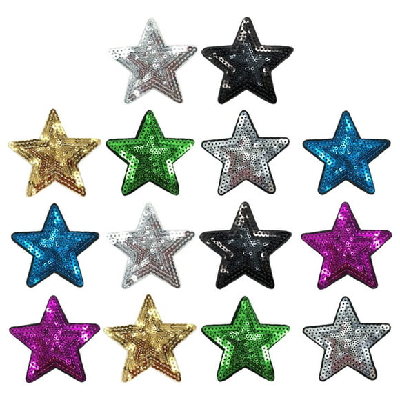 14pcs Clothes Repairing Patches Clothing Sequin Appliques Garment Decorative Patches