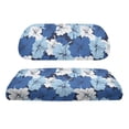 thumbnail image 2 of Pzuqiu 2-Piece Blue Floral Golf Cart Seat Covers - Breathable Washable Universal Fit for Most 2-Seater Golf Carts, Durable Protective Seat Cover Set, 2 of 10