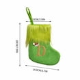 thumbnail image 2 of pathside Christmas Stockings with Initials, Christmas Decoration Green Knitted Letter Christmas Socks DIY Name Home Pendant for Fireplace or Party Decoration Green Letter D, 2 of 5