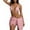 Pink, variant on Womens 3 Piece Bikini Swimsuit Set Bathing Suits for Women with Tie Up Skirt Cover Up High Waisted Swimwear Beach Vacation Outfit Summer Pool Party