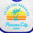 thumbnail image 4 of Inktastic Summer Enjoy the Sunshine Panama City Florida in Blue Boys or Girls Baby Bib, 4 of 4