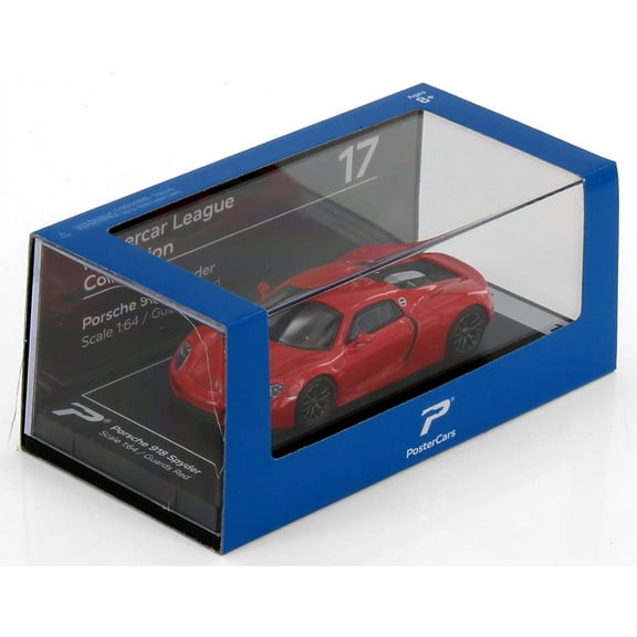 Porsche 918 Spyder, Guards Red - Kinsmart H13-18 - 1/64 Scale Diecast Model Car