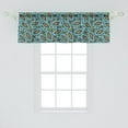 thumbnail image 2 of Ambesonne Leaves Window Valance, Retro Foliage Pattern, 54" X 18", Taupe Blue Green, 2 of 3