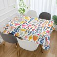 thumbnail image 2 of Yayeee Tablecloths 60" x 120" Rectangle Wrinkle Resistant Party Table Cover, Yellow Wildflower Pattern, 2 of 8