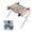 D, variant on UFIVBIH Detachable Stainless Steel Pet Grooming Hammock, Foldable Pet Bathing Sling Table for Dogs & Cats Grooming, Nail Trimming, Bathing