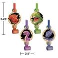 thumbnail image 2 of Party Central Club Pack of 48 Green and Red Dino Blast Blowout Party Noisemakers 1", 2 of 2