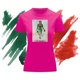 thumbnail image 3 of Playera Blusa Loteria La Dama Fiestas Patrias Mexico Septiembre Independencia Color Fucsia Talla Chica Marca Emil SaEs, 3 of 4