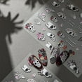 thumbnail image 6 of XINGXIANG Halloween Party Stickers - Embossed Cute Ghost Nail Art Stickers Nail Decals Exquisite Star Moon Nail Design Stickers Holiday Nail Art Supplies for Indoor Parties and Halloween Activities, 6 of 6