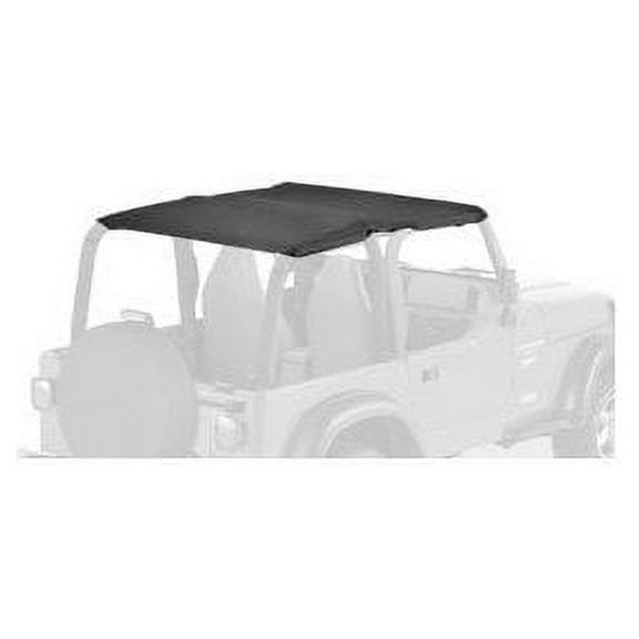 Bestop 52531-15 Jeep Wrangler Safari Ext Length Safari-Style Header Bikini Top, Black Denim Fits select: 1997-2002 JEEP WRANGLER / TJ