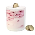 thumbnail image 3 of Floral Piggy Bank, Japanese Sakura Flowers Blossoms Eastern Spring Nature Theme Illustration, Ceramic Coin Bank Money Box for Cash Saving, 3.6" X 3.2", Pale Pink Pale Pink, by Ambesonne, 3 of 4