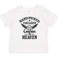 thumbnail image 3 of Inktastic Handpicked for Earth by My Cousin in Heaven with Angel Wings Boys or Girls Baby T-Shirt, 3 of 5