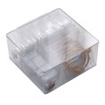 thumbnail image 1 of Caja de joyería antioxidación, caja de joyería transparente para pendientes, collar, caja de joyería portátil, caja de almacenamiento con cajón transparente para anillo y pendientes, 1 of 8