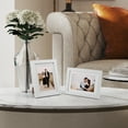 thumbnail image 6 of Giftgarden 4x6 Picture Frame Set of 4, White Frames for 4 by 6 Photos with Mat, Wall and Tabletop Display, 6 of 7