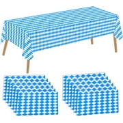 ASTARON 12 pcs Oktoberfest Tablecloth 137x274cm Rectangular Party Table Cover for German Party Decorations