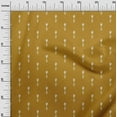thumbnail image 2 of oneOone Cotton Poplin Dark Mustard Fabric Arrow Ikat Dress Material Fabric Print Fabric By The Yard 42 Inch Wide, 2 of 4