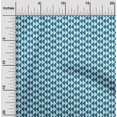 thumbnail image 2 of oneOone Cotton Poplin Teal Blue Fabric Geometric Quilting Supplies Print Sewing Fabric By The Yard 42 Inch Wide, 2 of 5