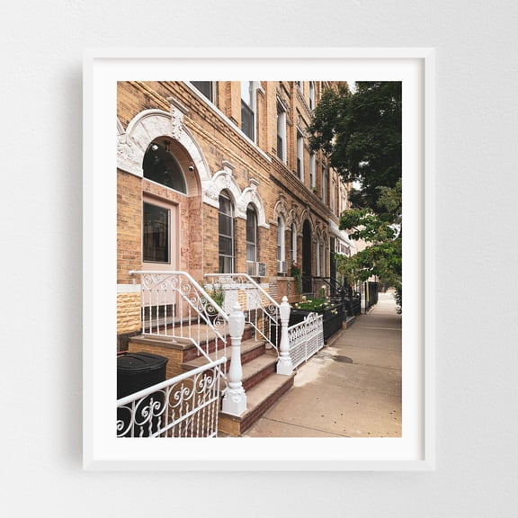 Greenpoint Residential 05 - Brooklyn New York Photography White Framed Wall Art Print 16 x 20 inches