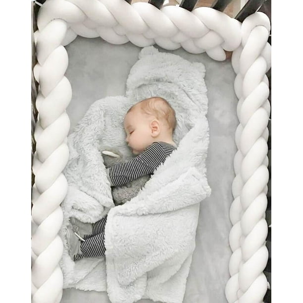 Cama decorativa tejida de la habitación de los niños de la bola del nudo de la almohada de la bola del nudo largo