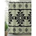 thumbnail image 2 of Fsddascl Sage Green Boho Shower Curtain Set - Standard 72" x 72" Bathtub Curtain with 12 Hooks, Southwest Aztec Abstract Geometric Waterproof Fabric Stall Shower Curtains for Bathroom/Bathtub, 2 of 6