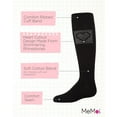 thumbnail image 3 of MeMoi Rhinestone Heart Knee High Cotton Blend Socks - Girls - Female, 10, Black, 3 of 7