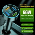 thumbnail image 3 of 66W 4 Ports USB Car Charger Fast Charging PD Quick Charge 3.0 USB C Car Phone, 3 of 6