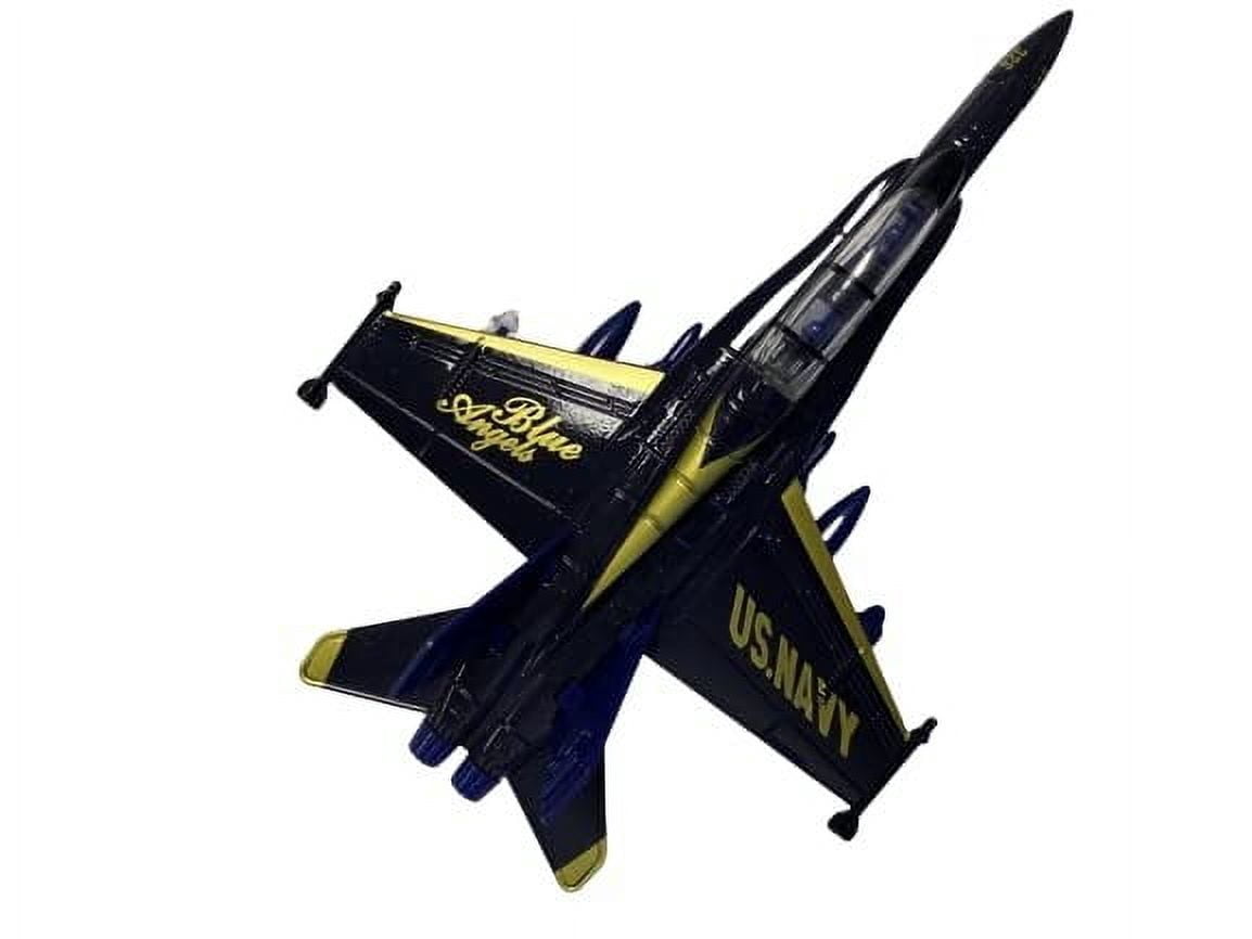 Blue Angels Toy Planes by Magical Memories Collection, Set of 2 Die Cast Airplanes Fighter Jet Toy, Great Model Planes with Pull Back Action, Toy Blue Angels Jets Model Plane, Navy Blue Airplane, 7x5