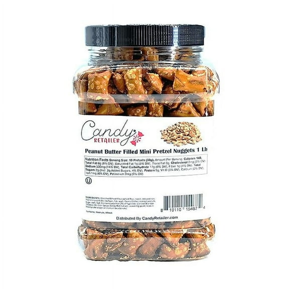Candy Retailer Peanut Butter Filled Mini Pretzel Nuggets 1 Lb