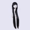 thumbnail image 3 of Disfraces de rol escénico combinados con pelucas, pelucas negras, pelucas de cabello liso de varias capas, 3 of 4