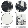 thumbnail image 3 of Designart "Majestic Arch Graphite Grey Bridge Grace III" Bridges Metal Wall Art Prints, 3 of 5