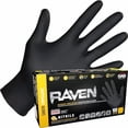thumbnail image 2 of QUEST -Raven Powder-Free Exam Grade Nitrile Gloves - Large - Sas Safety 66518, 2 of 3
