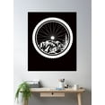 thumbnail image 2 of Mountain Bike Biking Poster Wall Art, Modern Wall Decor, 12x18 UNFRAMED, 2 of 3