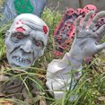 thumbnail image 4 of Halloween Skeleton Prop Human Full Size Skull Hand Garden Model Decor, 4 of 8
