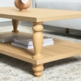 My Texas House Abbott Wood Coffee Table, Light Oak