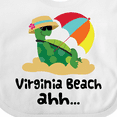 thumbnail image 4 of Inktastic Virginia Beach Virginia Boys or Girls Baby Bib, 4 of 4
