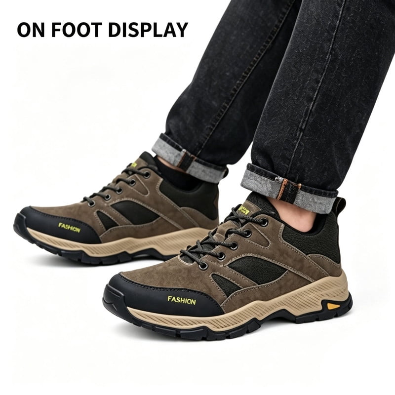 CHICVOMEY Comfortable Sneaker Men Lightweight Breathable Hiking Shoes Versatile Casual Athletic Shoes Ideal for Walking Hiking & Travel