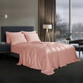 thumbnail image 3 of Modern Threads 6-Piece Mauve Satin Sheet Set with Organizer Box, Full, 3 of 6