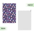 thumbnail image 2 of Pofeuu mushroom colorful Skull star Print Premium Golf Towel with Carabiner Clip Absorbent Microfiber Waffle Pattern Golf Towel for Golf Bag Trolly Belt Loop, 2 of 8