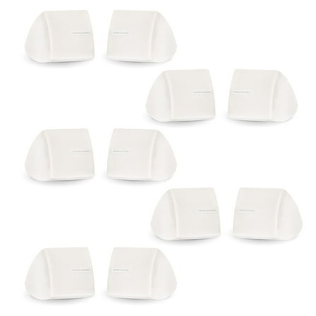 Theater Solutions TS30W Mountable Indoor Speakers White Bookshelf 5 Pair Pack